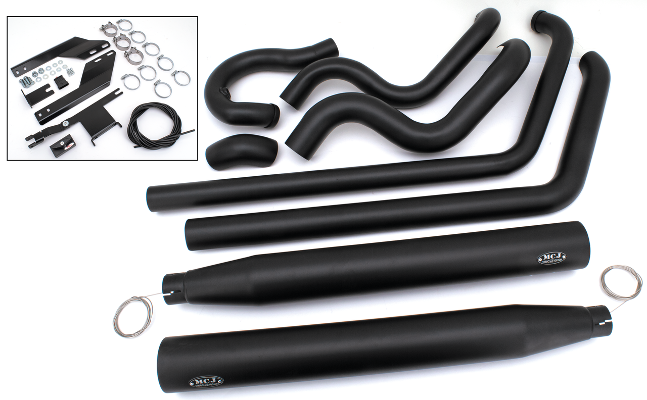 Mcj Adjustable True Dual Exhaust for Twin Cam Softail