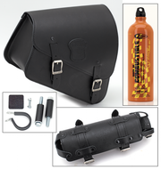 Texas Leather Sportster Frame Bag with Bottle Holder – Luggage