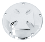 Zodiac Chrome Plated Aluminum Maltese Cross Derby Cover – Primary & Clutch
