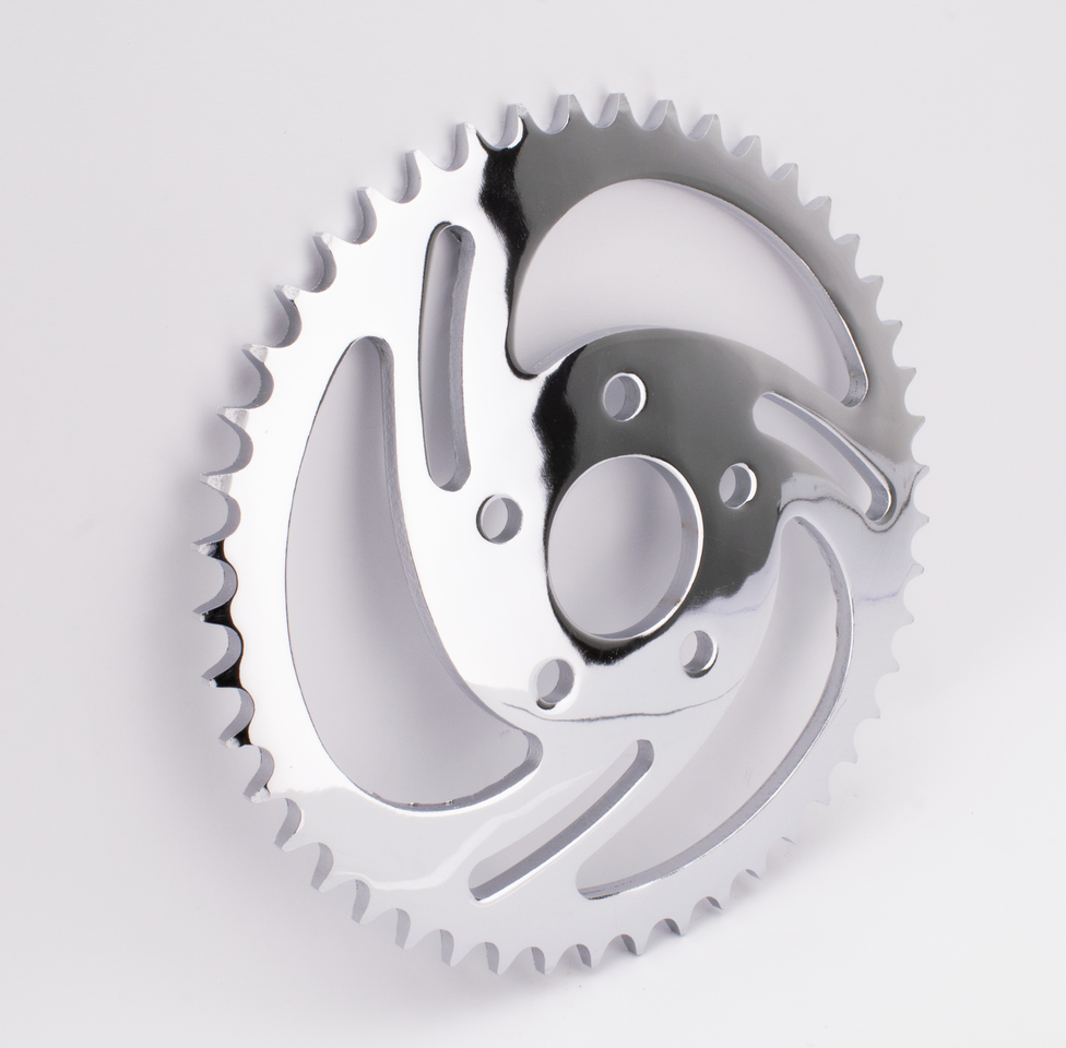 Zodiac "swirled" Rear Sprockets with Chrome Finish – Final Drive