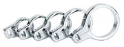 Zodiac Chrome Plated Billet Aluminum Dual Cable Clamps – Control Cables & Hydraulic Lines