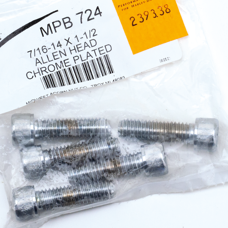 Midwest Acorn Nut Company Chrome Plated 7/16'' Unc Allen Head Screw Assortment – Hardware