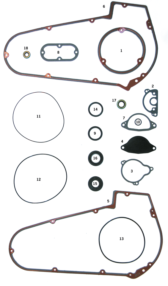 Athena Gaskets, O-Rings and Seals for Primary on 5 Speed Big Twin Late 1979-2006 – Gasket & Seals