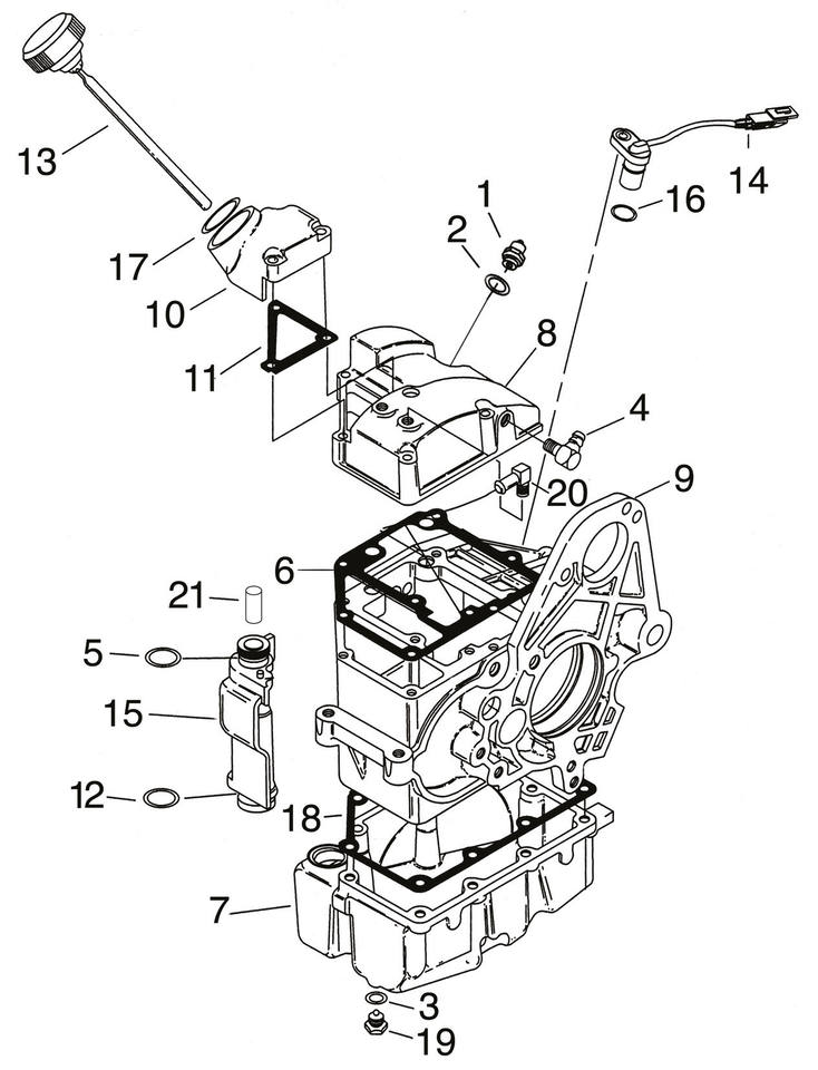 Eastern MC Parts Evolution Dyna 5-SPEED Transmission Housing and Parts