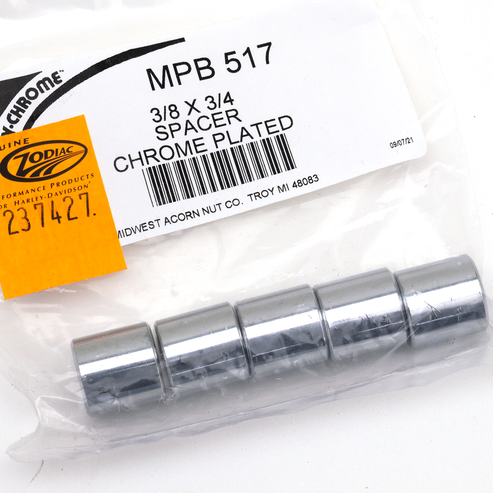 Midwest Acorn Nut Company Show Chrome Steel Spacers Assortment – Hardware