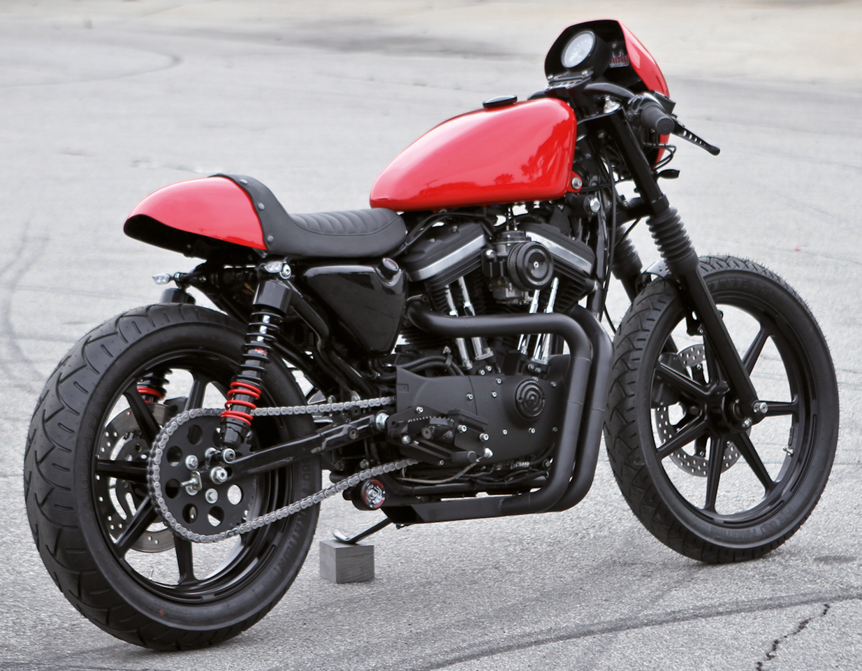 Burly Brand Cafe Racer Style Seat for Sportster