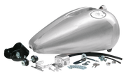 One Piece "rubber Mounted" Fat Bob Tank for Sportster – Gas- & Oil Tank
