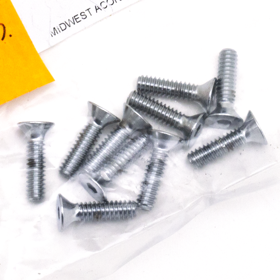 Midwest Acorn Nut Company Chrome Plated Counter Sunk Flat Head Socket Screws – Hardware