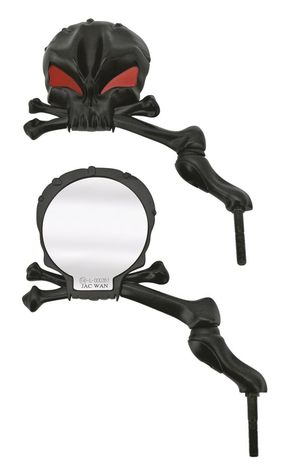 Zodiac Skull Mania Mirrors – Handlebar