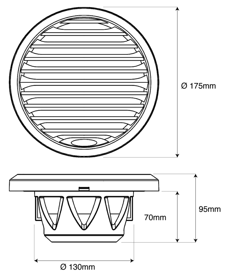 Aquatic Waterproof Six-And-A-Half Inch Speakers – Helmets