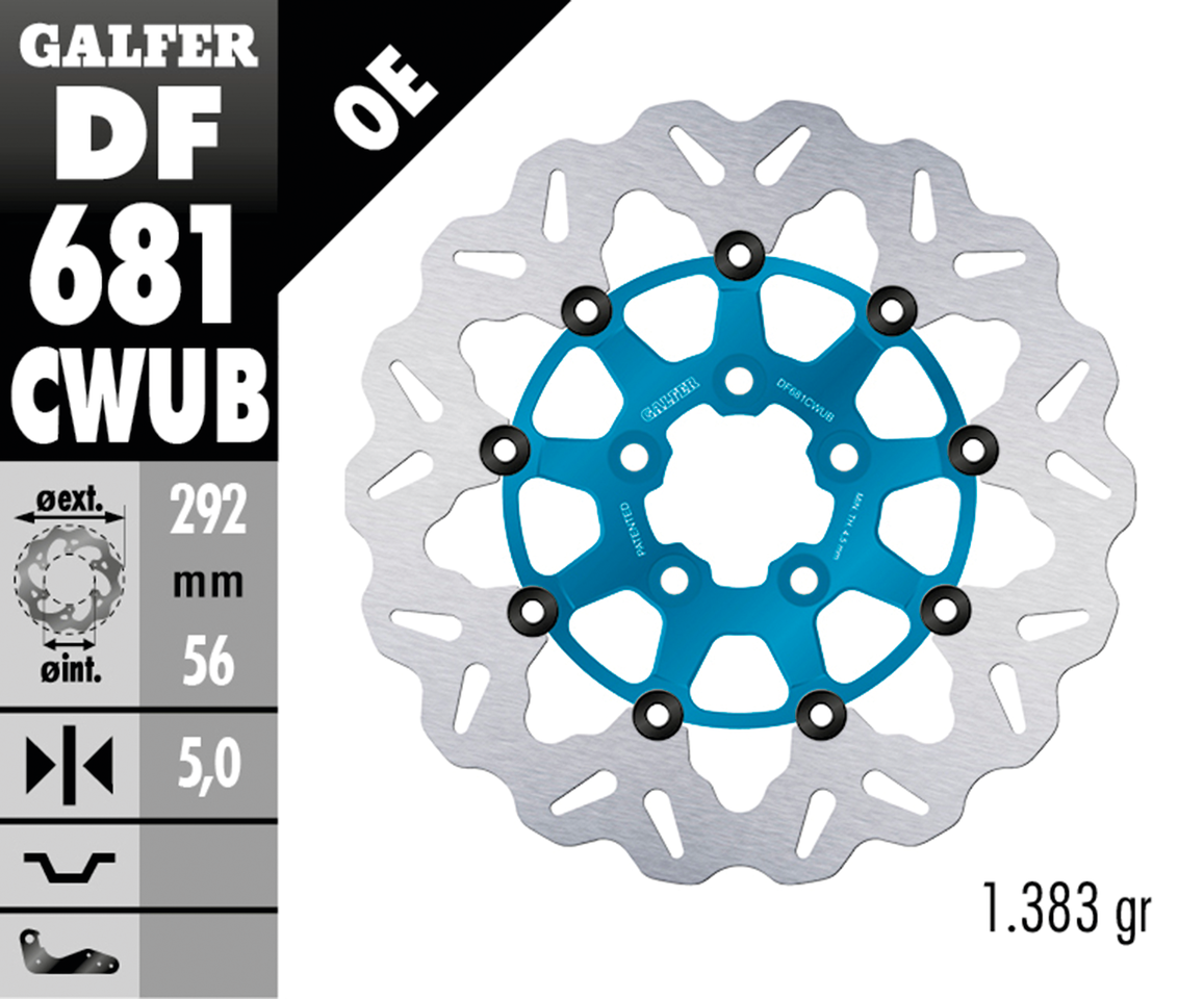 Galfer "wave" Floating Disc Brake Rotors