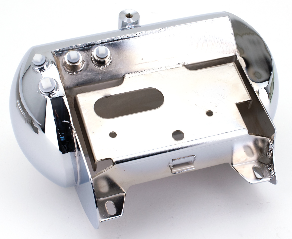 Zodiac Chrome Plated Custom Oil Tank for Softail – Gas- & Oil Tank