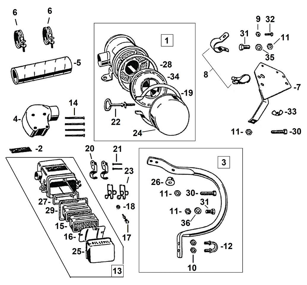 Samwel Supplies Air Cleaner Parts for Wla & Wlc Models – Intake