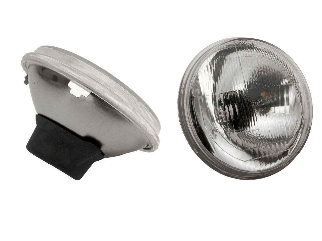 Zodiac 5 1/2" Chrome Bates Style Headlights – Electric & Light