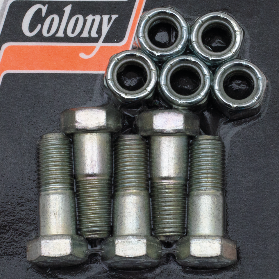 Colony Zinc Plated Rear Wheel Sprocket Hardware Kits