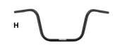 CRC Fehling One Inch Diameter Apehanger Handlebars