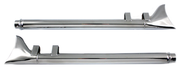 V-Twin Wyatt-Gatling Fishtail Drag Mufflers – Exhaust