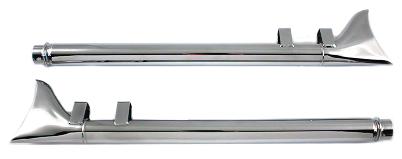 V-Twin Wyatt-Gatling Fishtail Drag Mufflers – Exhaust