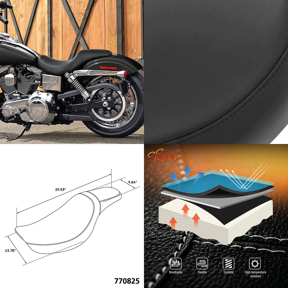 C.c. Rider 2-UP Seat for Dyna