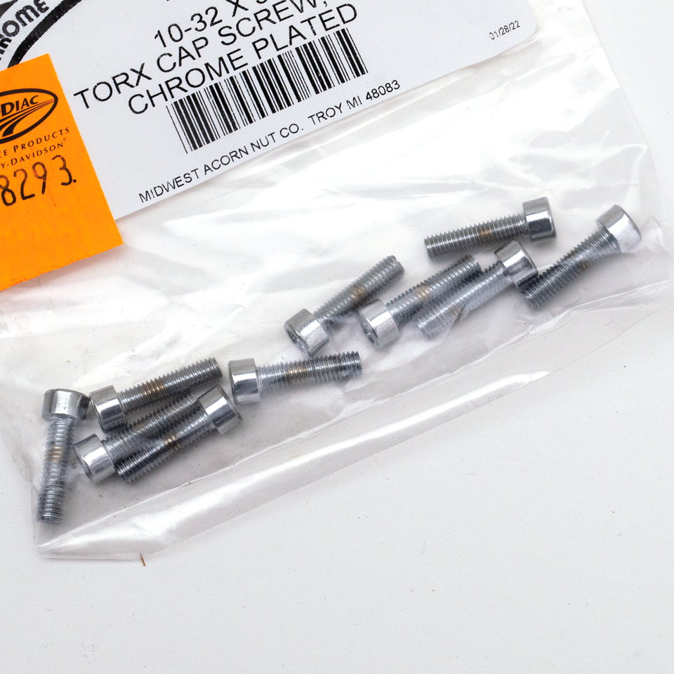 Midwest Acorn Nut Company Chrome Plated Torx Head Screws Assortment – Hardware