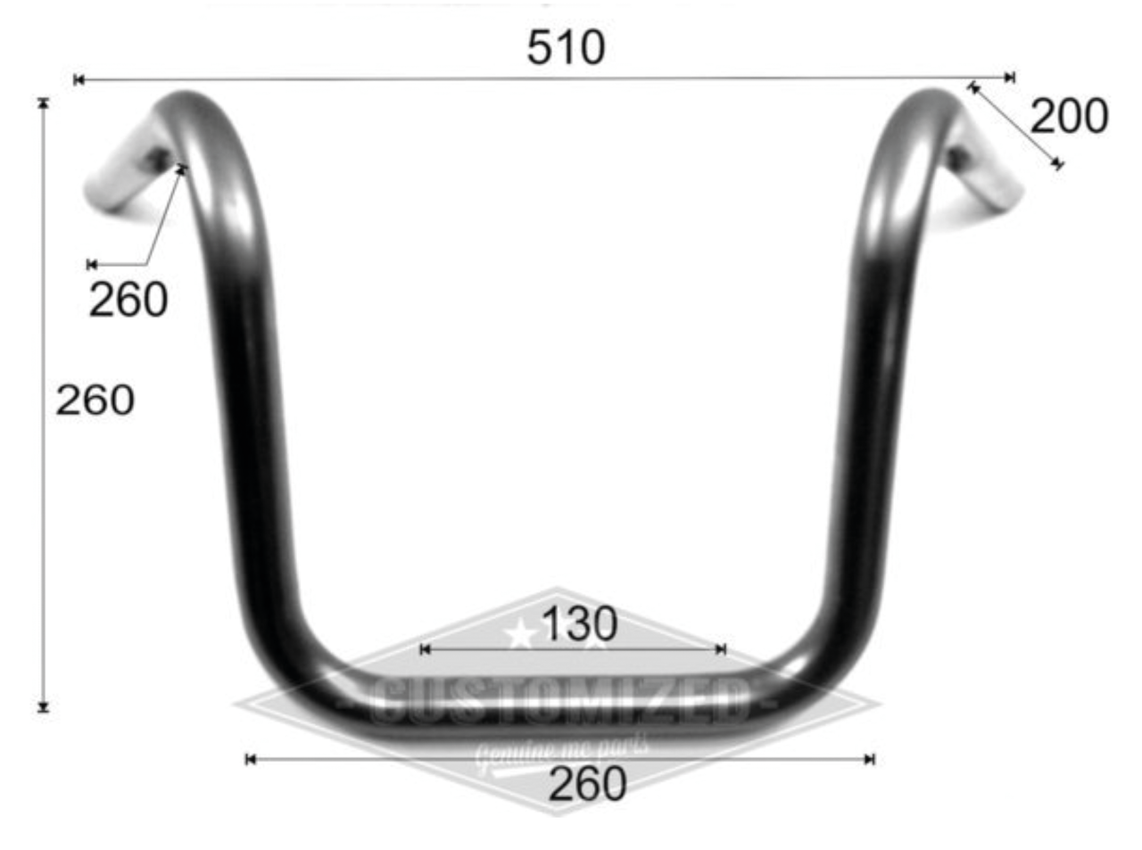 Westland Customs 7/8" (22MM) Drag Bar – Handlebar