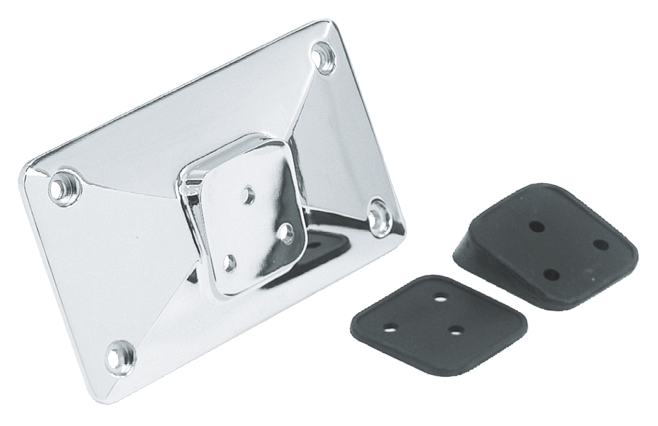 Zodiac Chrome Pyramid Style License Plate Mount – Electric & Light