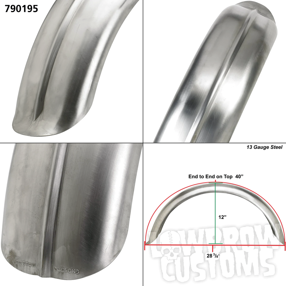 Lowbrow Customs Universal Steel Rear Fenders – Fender & Struts