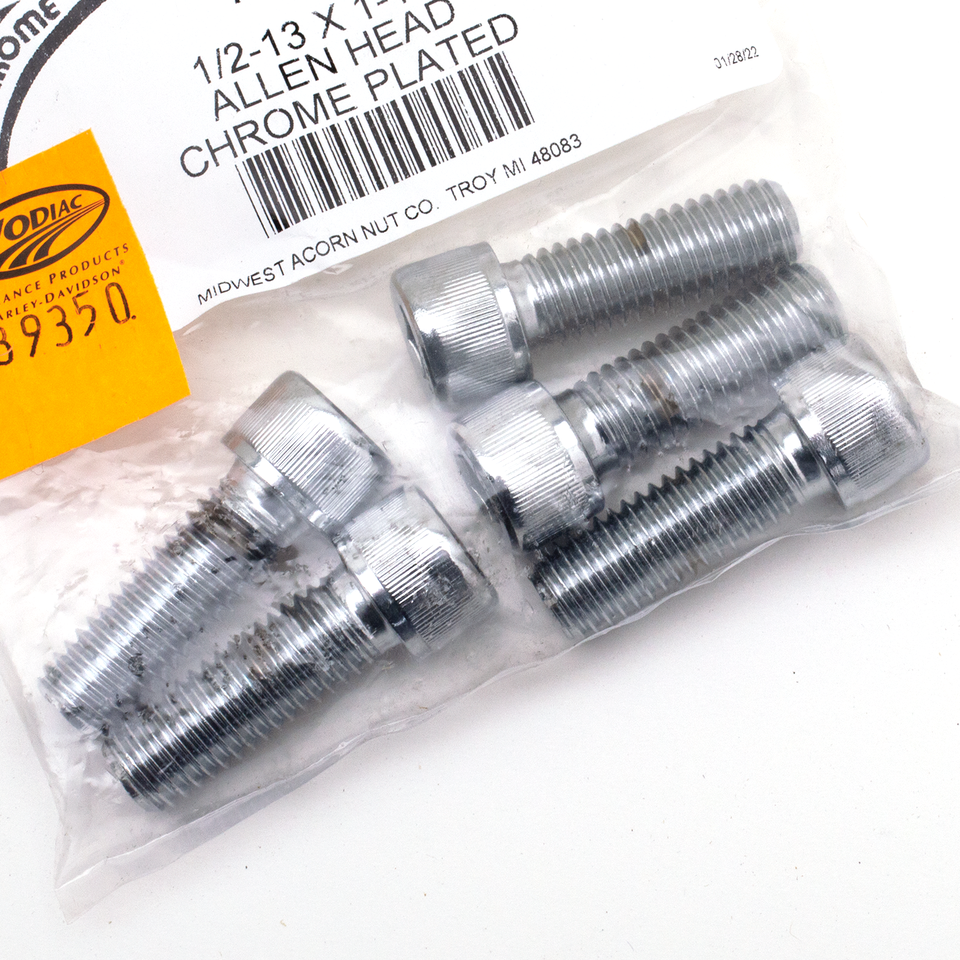 Midwest Acorn Nut Company Chrome Plated 1/2'' Unc Allen Head Screw Assortment – Hardware