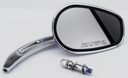 Zodiac Chrome Mirror with Diamond Logo – Handlebar