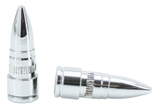 Zodiac Chrome Billet Bullet Valve Stem Caps – Wheel & Tire