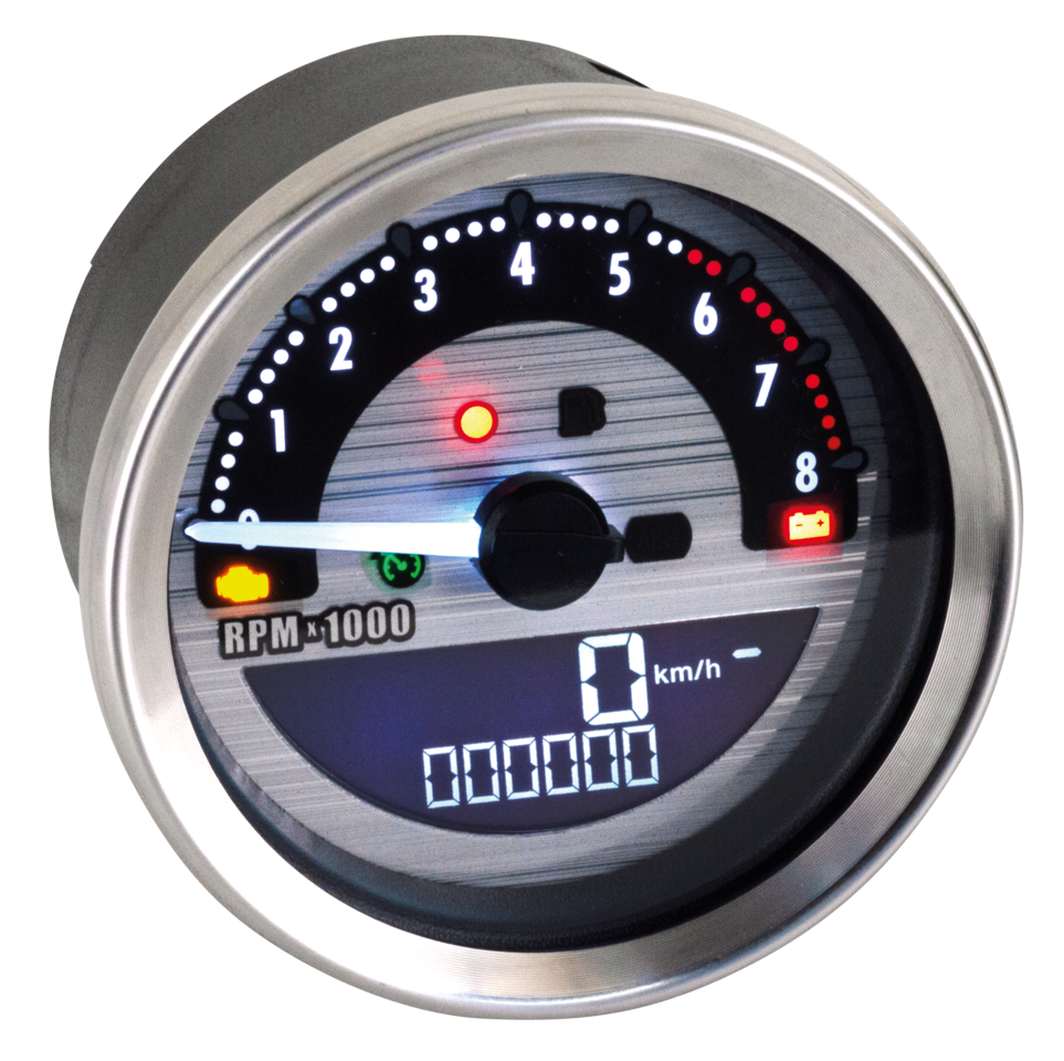 V-Twin Electronic Bar Mount Speedo and Tacho Combo – Gauges & Dashes