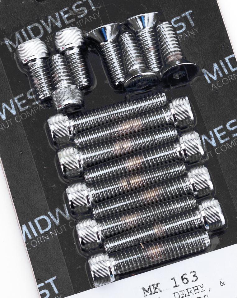 Midwest Acorn Nut Company Primary, Derby & Inspection Cover Screw Kits – Primary & Clutch