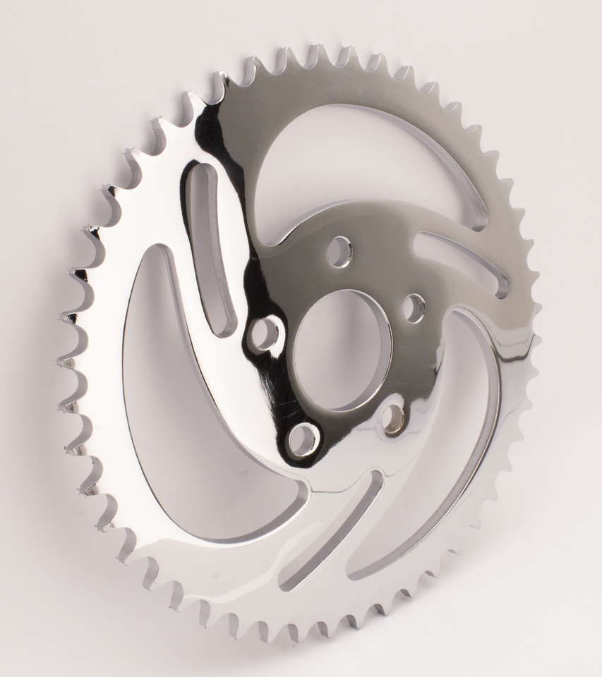 Zodiac "swirled" Rear Sprockets with Chrome Finish – Final Drive