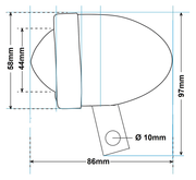 Zodiac Bullet Lights with Mounting Bracket – Electric & Light