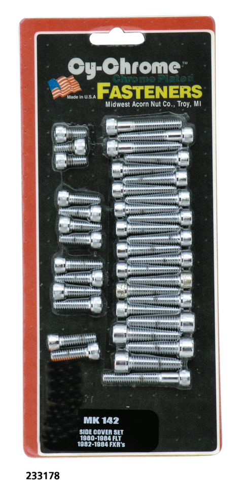 Midwest Acorn Nut Company Chrome Drivetrain Side Cover Kits – Hardware