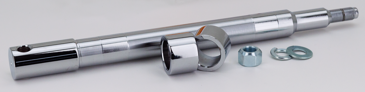 V-Twin Chrome Plated Front and Rear Axles – Wheel & Tire