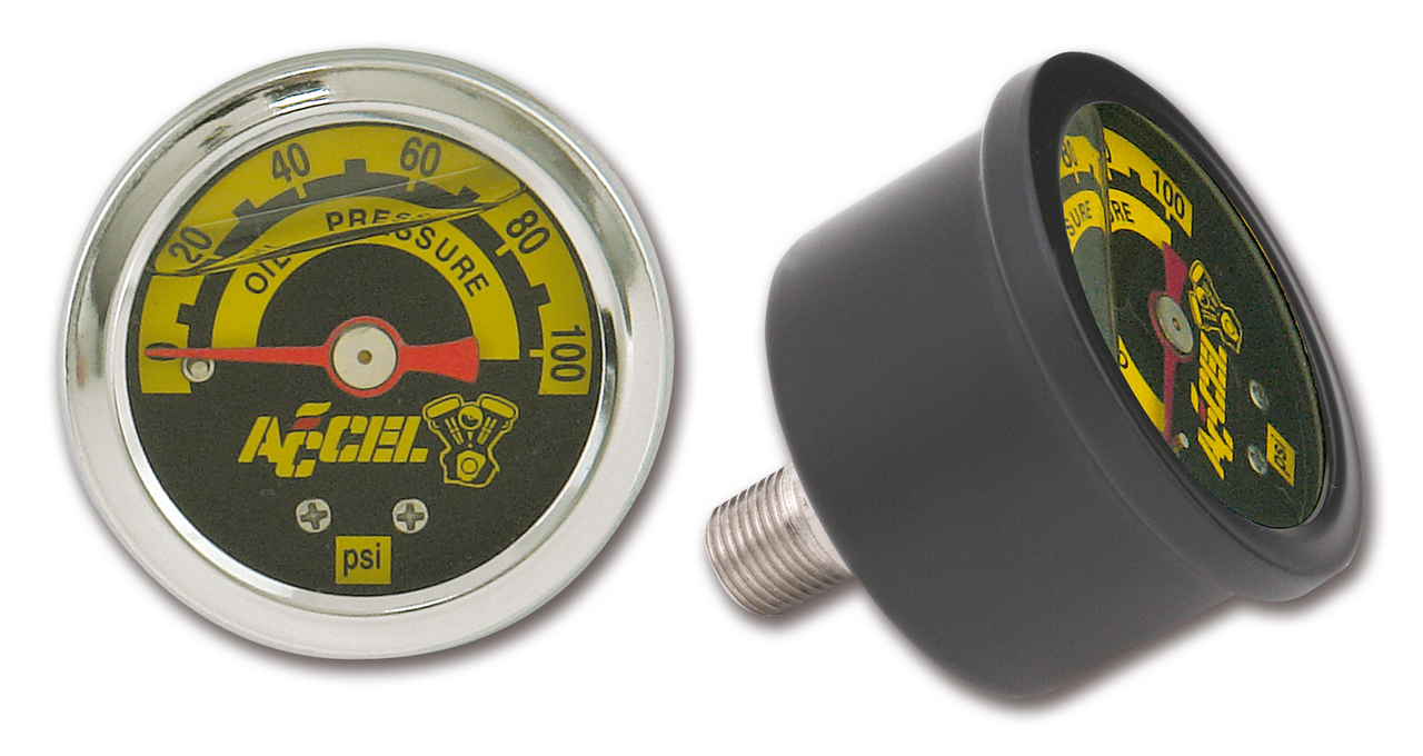 Accel Liquid-Filled Oil Pressure Gauge – Gauges & Dashes
