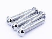 Midwest Acorn Nut Company Assortment Tray of Chrome Plated Larger Button Head Allen Screws – Hardware