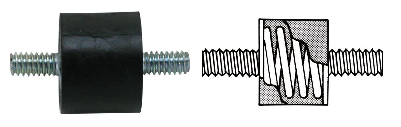 Zodiac Heavy-Duty Rubber Mounts with Studs – Hardware