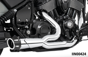 Freedom Performance Exhaust Combat Fluted 2-INTO-1 for Indian Powerplus & Thunderstroke