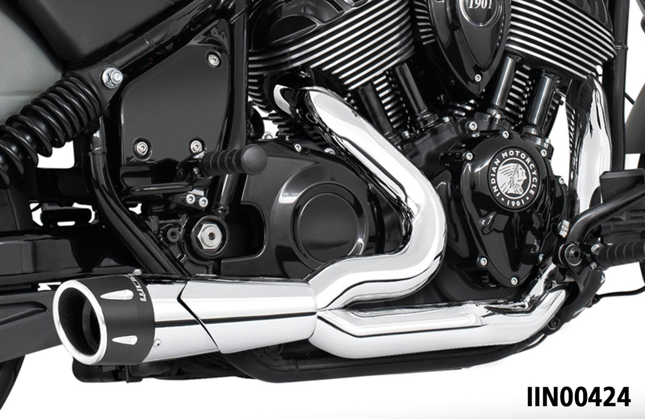 Freedom Performance Exhaust Combat Fluted 2-INTO-1 for Indian Powerplus & Thunderstroke