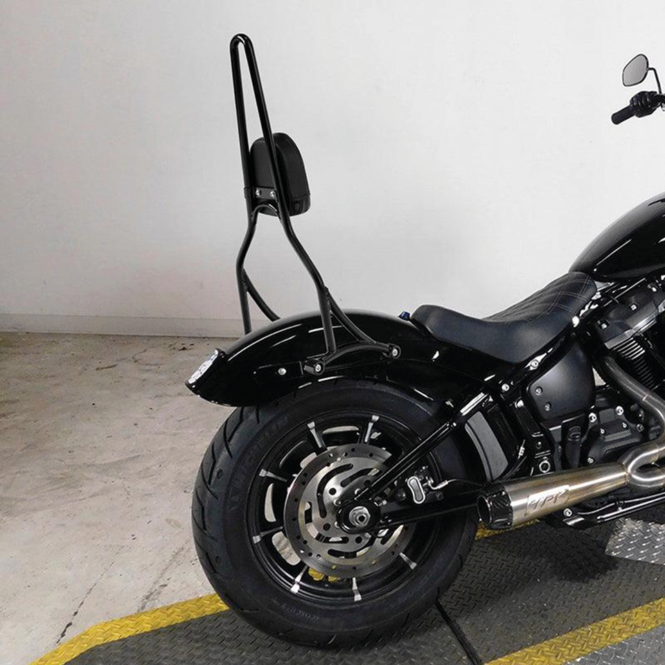 Zodiac Bolt-On Tall Sissy Bars with Pad – Seat