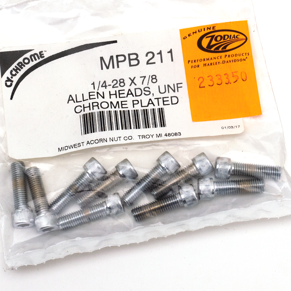 Midwest Acorn Nut Company Chrome Plated Allen Head Screws Assortment Knurled – Hardware
