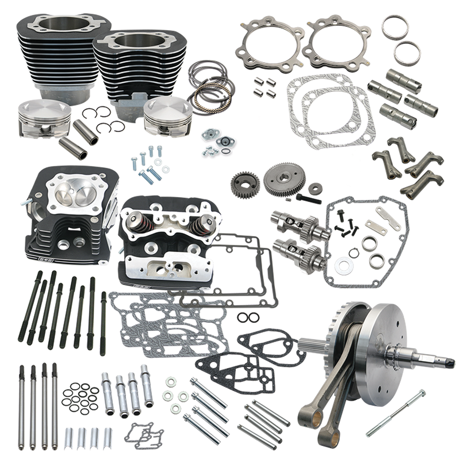 S&S 124CI Hot Set Up Kits for Twin Cam a and B – Engine