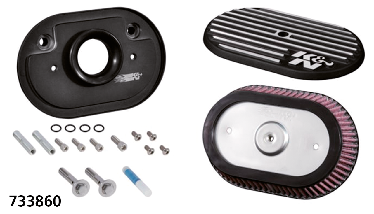 K&N Street Metal Oval Air Cleaner – Intake