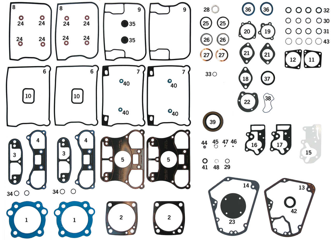 Cometic Gasket Individual Gaskets, O-Rings and Seals for EVO Big Twin 1984-2000 – Gasket & Seals