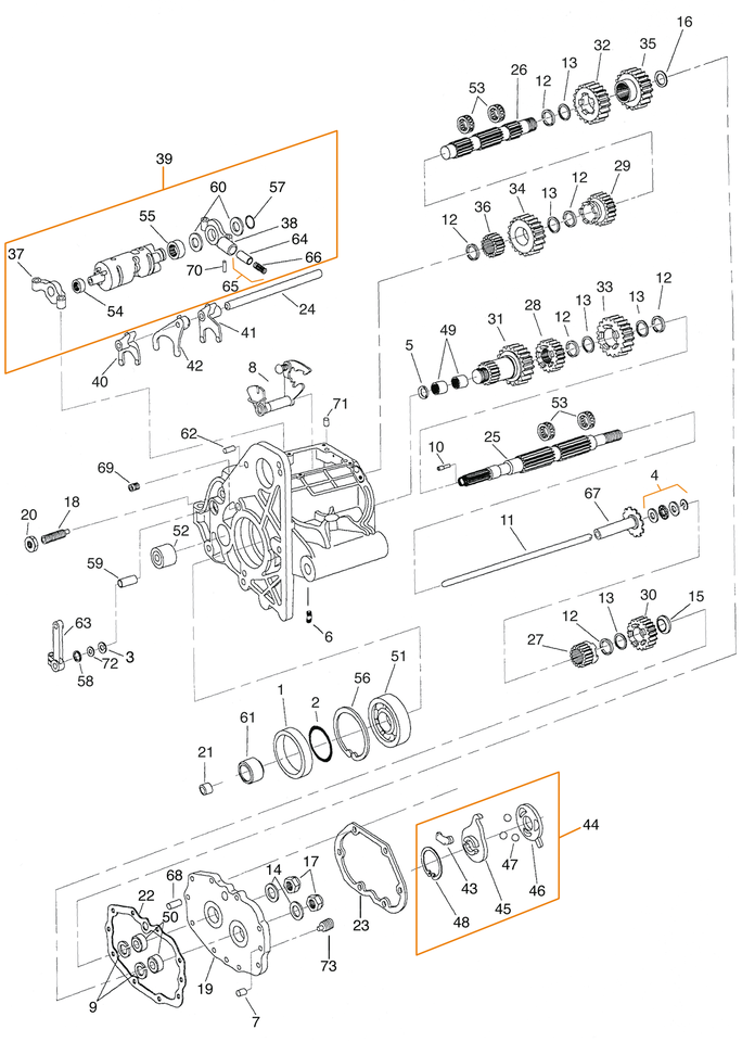 Zodiac Transmission Gasket, O-Rings and Seals for 5 Speed Big Twin – Gasket & Seals