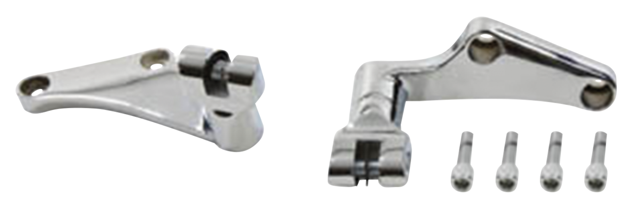 V-Twin Deluxe Passenger Peg Relocation Brackets for Softail – Foot Control