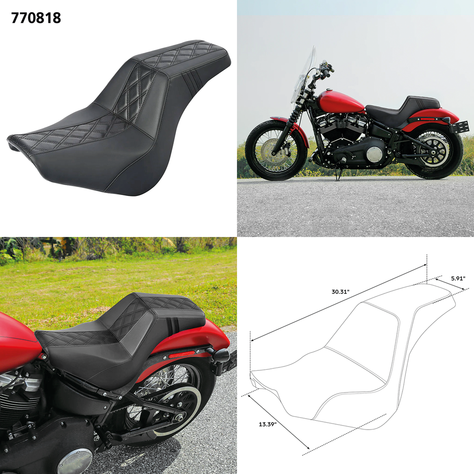 C.c. Rider Step-Up Seat for Milwaukee Eight Softail