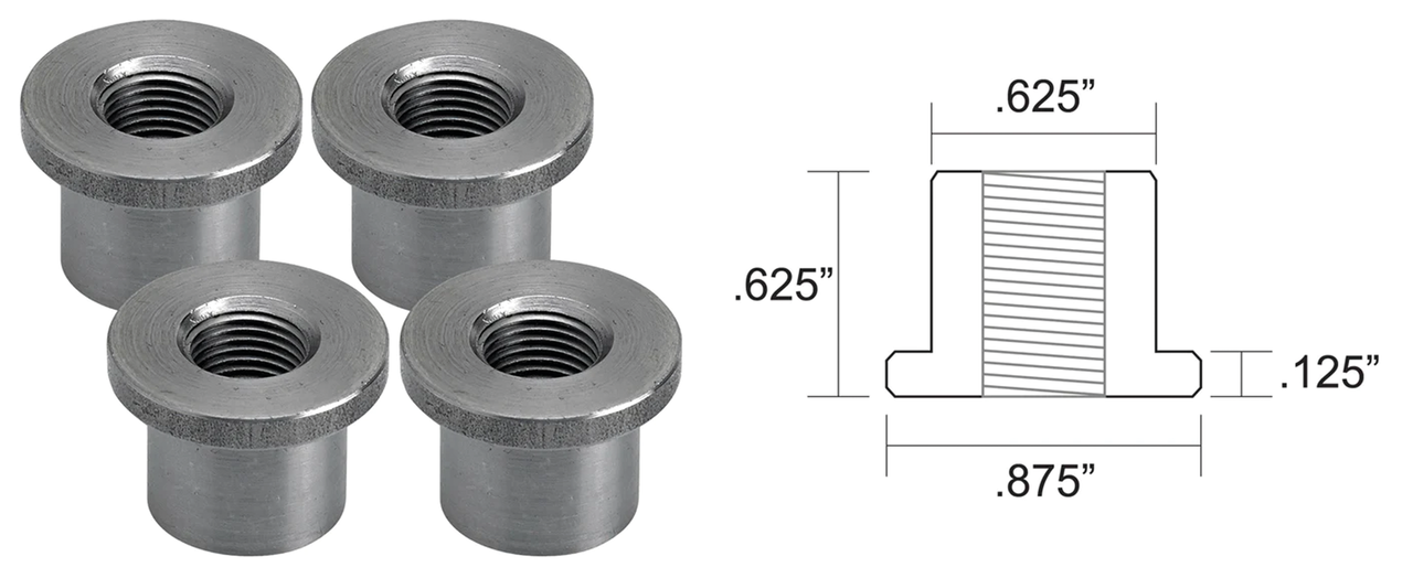 Lowbrow Customs Weld-In Tank Mount and Fuel Valve Bungs – Gas- & Oil Tank